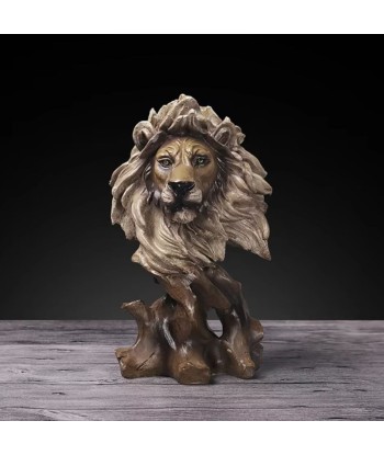 Statue buste lion 28 cm outlet