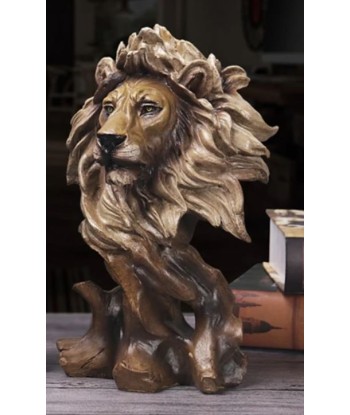 Statue buste lion 28 cm outlet