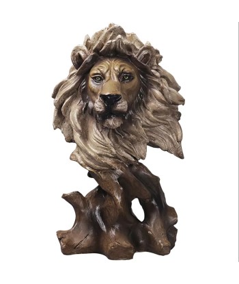 Statue buste lion 28 cm outlet