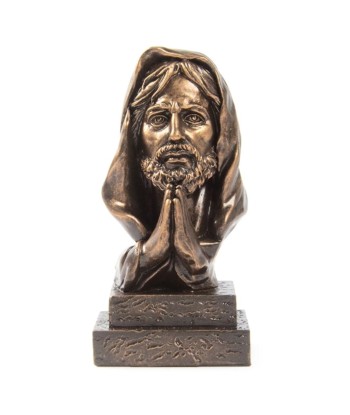 Buste Jésus Christ effet bronze 14 cm de technologie