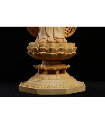 Statue Bouddha en bois 43 cm de France