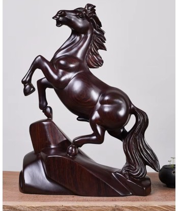 Statue de Cheval en Bois Massif 15 cm shop