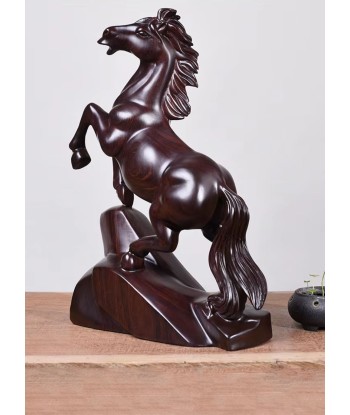 Statue de Cheval en Bois Massif 15 cm shop