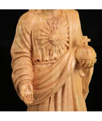 Statue Jesus Christ en bois massif 20 cm s'inspire de l'anatomie humaine