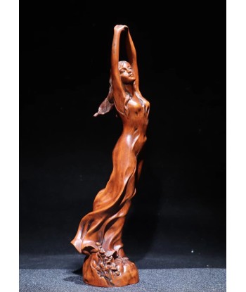 Statue femme en bois 23 cm Vous souhaitez 