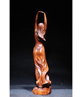 Statue femme en bois 23 cm Vous souhaitez 