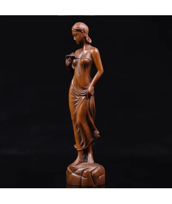 Statue femme en bois 20 cm shop