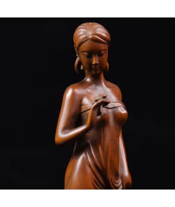 Statue femme en bois 20 cm shop