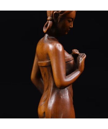 Statue femme en bois 20 cm shop