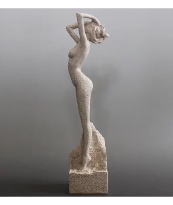 Statue femme nue en grès 32 cm de pas cher