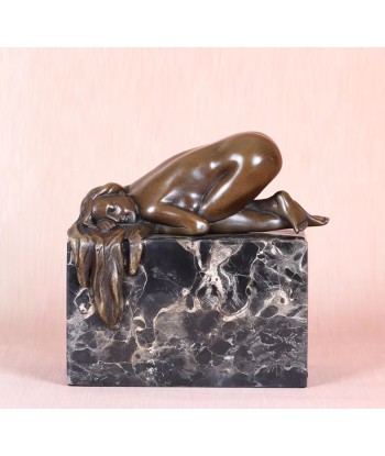 Statue bronze femme nue endormie 13 cm à prix réduit toute l'année