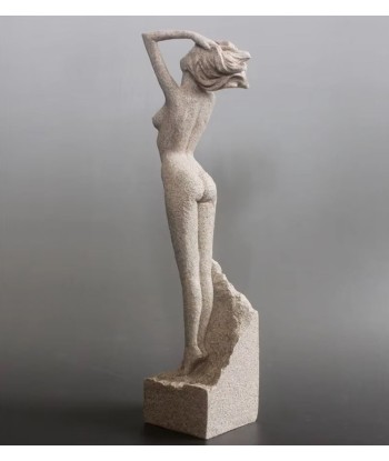 Statue femme nue en grès 32 cm de pas cher