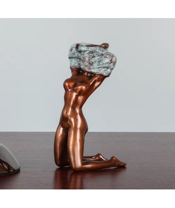 Statue en bronze femme nue 17 cm pas cher 