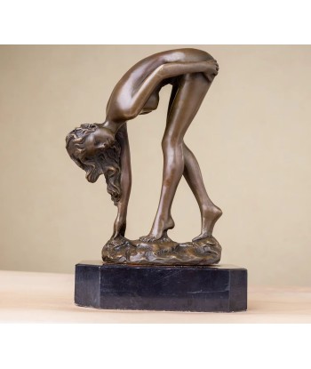 Statue en bronze femme nue 19 cm français