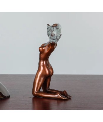 Statue en bronze femme nue 17 cm pas cher 