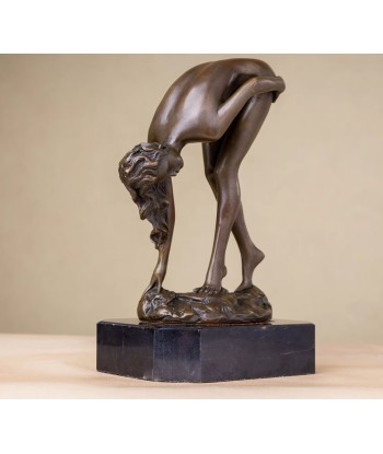 Statue en bronze femme nue 19 cm français