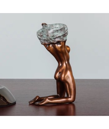 Statue en bronze femme nue 17 cm pas cher 