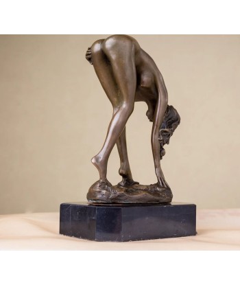 Statue en bronze femme nue 19 cm français