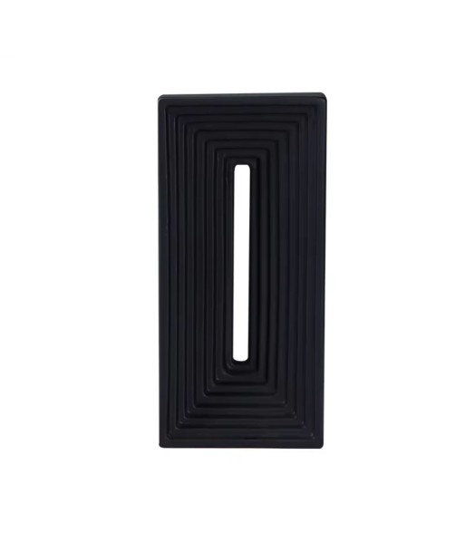 Sculpture en céramique rectangle noir 30 cm votre restaurant rapide dans 