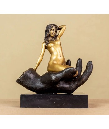 Statue Femme Nue en Bronze sur Socle en Marbre 22 cm 2 - 3 jours ouvrés.