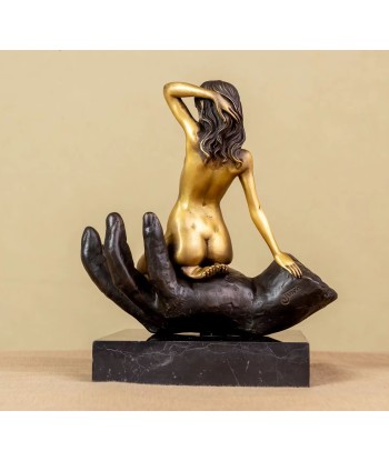 Statue Femme Nue en Bronze sur Socle en Marbre 22 cm 2 - 3 jours ouvrés.