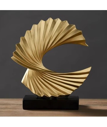 Sculpture abstraite dorée Bonanza 28 cm prix