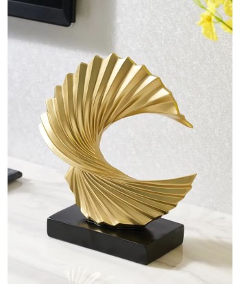 Sculpture abstraite dorée Bonanza 28 cm prix