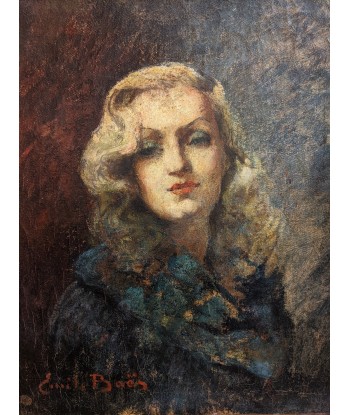 Emile BAES (1879-1954) huile sur toile Portrait d’une femme circa 1930 en stock