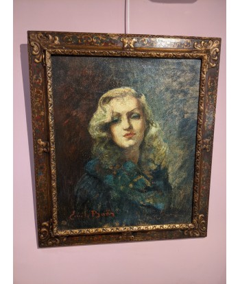 Emile BAES (1879-1954) huile sur toile Portrait d’une femme circa 1930 en stock