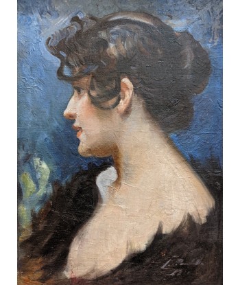 Début XXe huile sur toile Portrait d’une femme vers 1910 Découvrez la collection