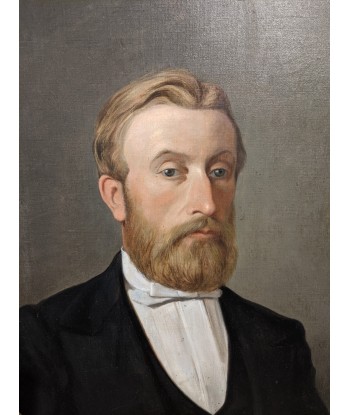 Charles-Felix-Edouard DESHAYES (1831-1895) portrait homme de qualité XIXe livraison gratuite