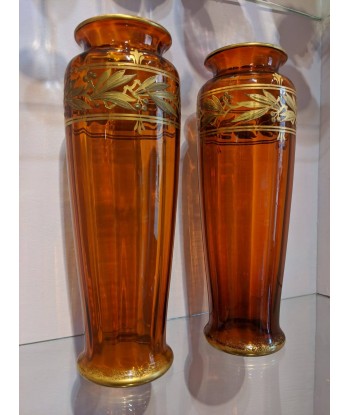 Paire de vases en cristal de BACCARAT époque art nouveau vers 1900 vous aussi creer 