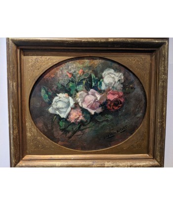 Ramón LAPORTA ASTORT (Barcelone 1888-1936) nature morte aux roses circa 1910 destockage