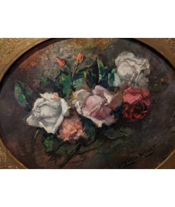 Ramón LAPORTA ASTORT (Barcelone 1888-1936) nature morte aux roses circa 1910 destockage