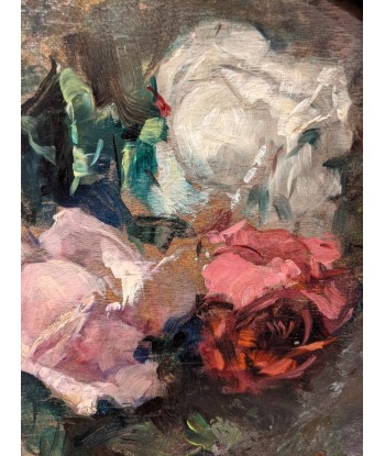 Ramón LAPORTA ASTORT (Barcelone 1888-1936) nature morte aux roses circa 1910 destockage