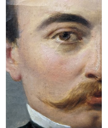 Ecole française Portrait d’un homme à la moustache XIXe store