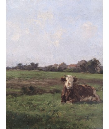 Clément QUINTON (1851-1920) vaches dans un pré - XIXe store