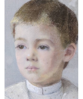 Ecole française Portrait d’enfant pastel daté 1894 les ligaments