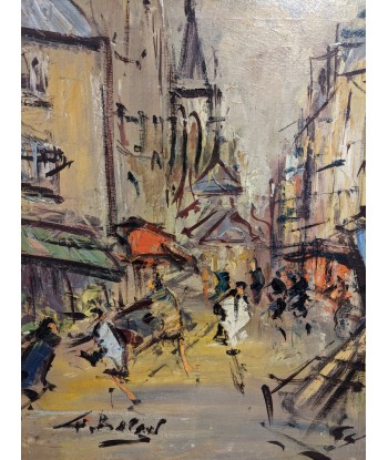 Ecole française Georges BERGER (1908-1976) rue animée de Paris circa 1960 vous aussi creer 