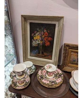 Ecole française nature bouquets de fleurs dans un vase circa 1930 les ctes