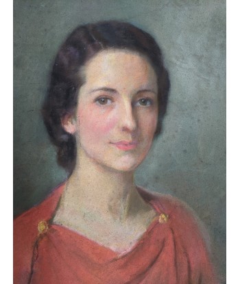 Portrait d’une femme au chemisier rouge circa 1930 des créatures d'habitude