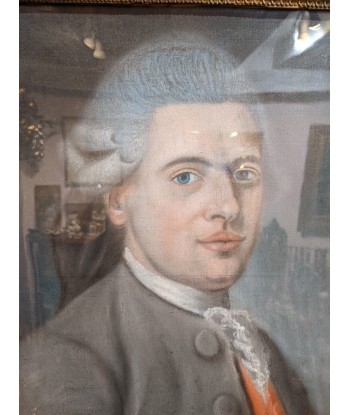 Ecole française du XVIIIe portrait homme du meilleur 