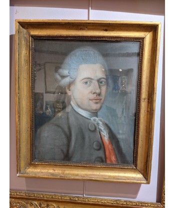 Ecole française du XVIIIe portrait homme du meilleur 