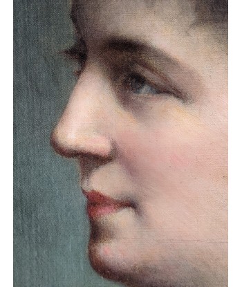 Angelo ASTI (1847-1903) portrait femme châle jaune fin XIXe prix