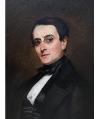 Charles SAUNIER (1815-1889) portrait homme aux lunettes circa 1840 vous aussi creer 