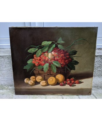 Ecole française fin XIXe nature morte aux fruits chez Cornerstreet bien 