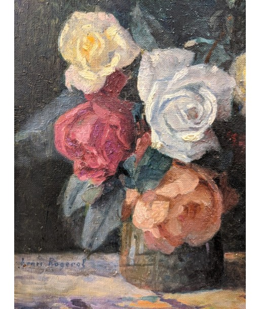 Henri-Émile ROUGEROL (1877-1947) bouquets de roses dans un pot acheter