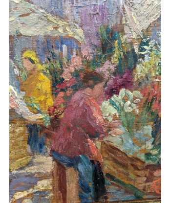 Alexandre TIELENS (1879-1939) scène de marché circa 1920 vente chaude votre 