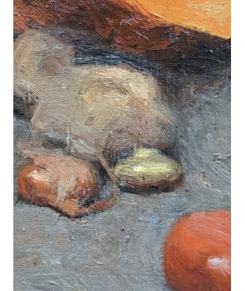 Tableau post impressionniste P.Robe (XIXe-XXe)  nature morte au potiron et pichet blanc 1926 votre