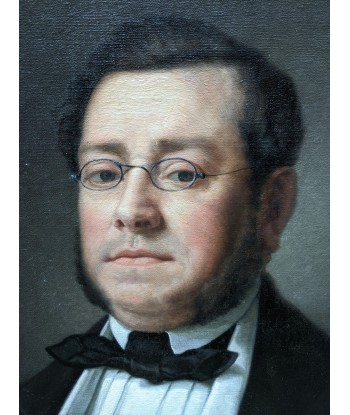 Ecole française Portrait d’un homme de qualité époque Napoléon III 1852 l'évolution des habitudes 